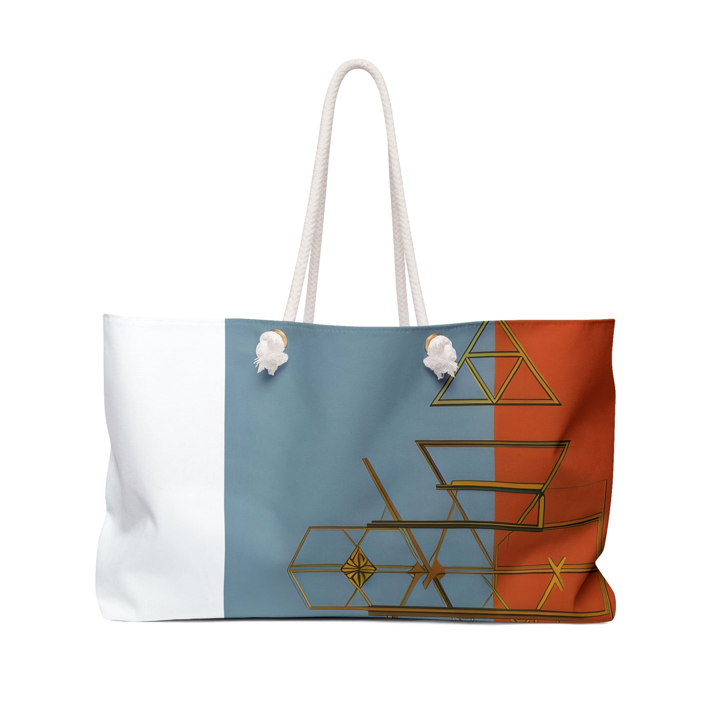 ABSTRACT SHAPES 102 WHITE - Weekender Bag