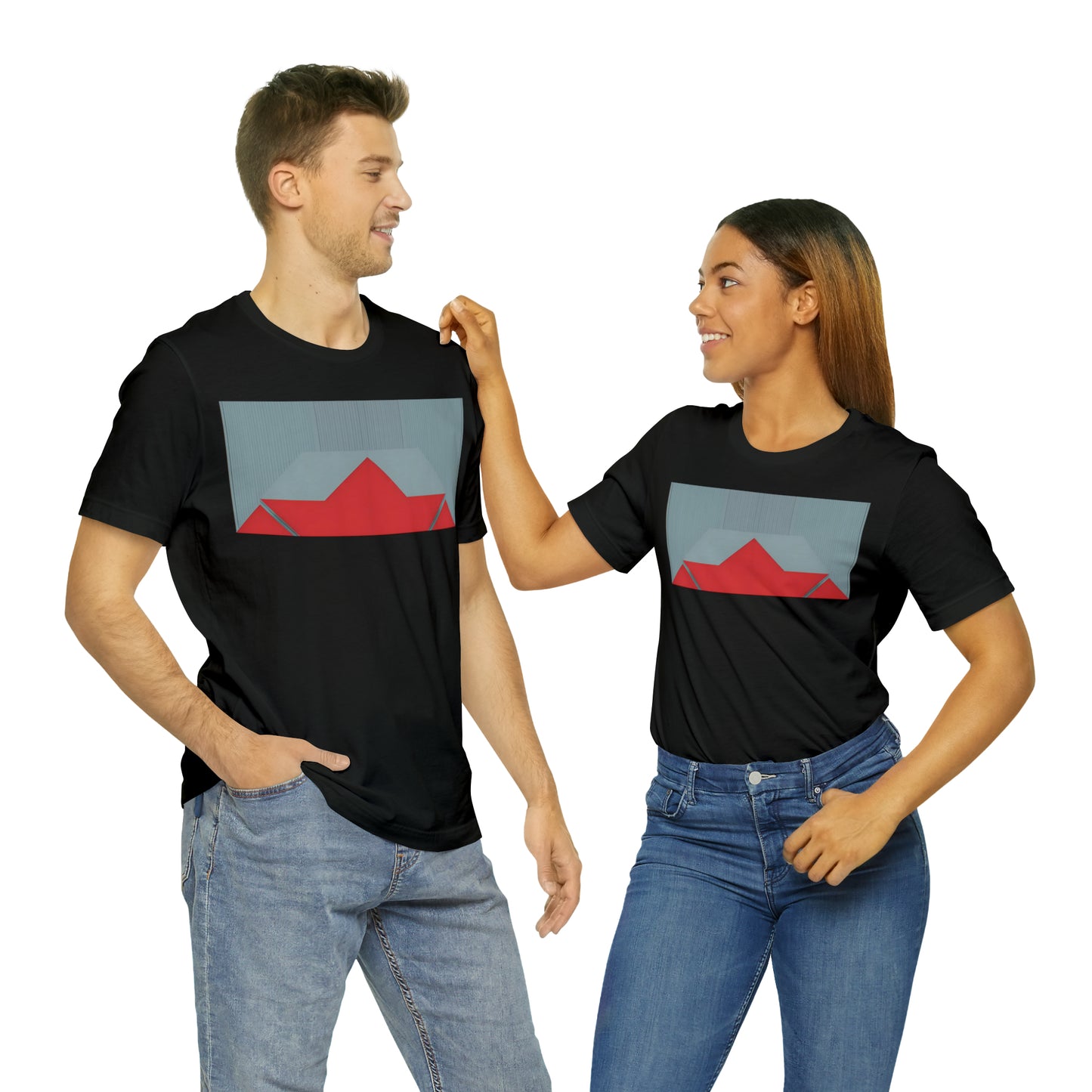 ABSTRACT SHAPES 101 MIRROR - Unisex Jersey Short Sleeve Tee