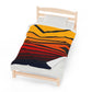 MINIMAL SUNSET 102 - Velveteen Plush Blanket