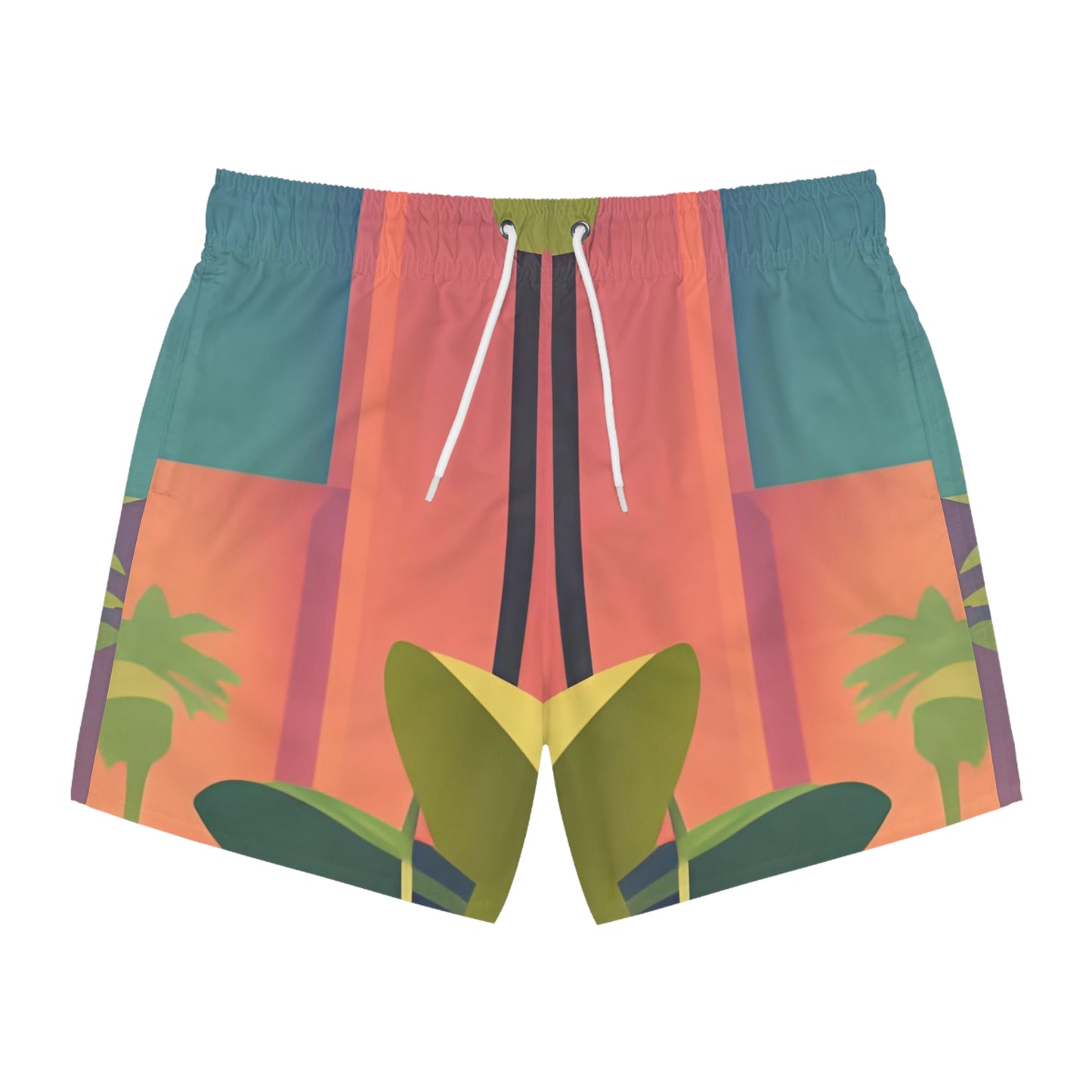 TROPICAL SIMPLE CITY 101.2 - Swim Trunks (AOP)