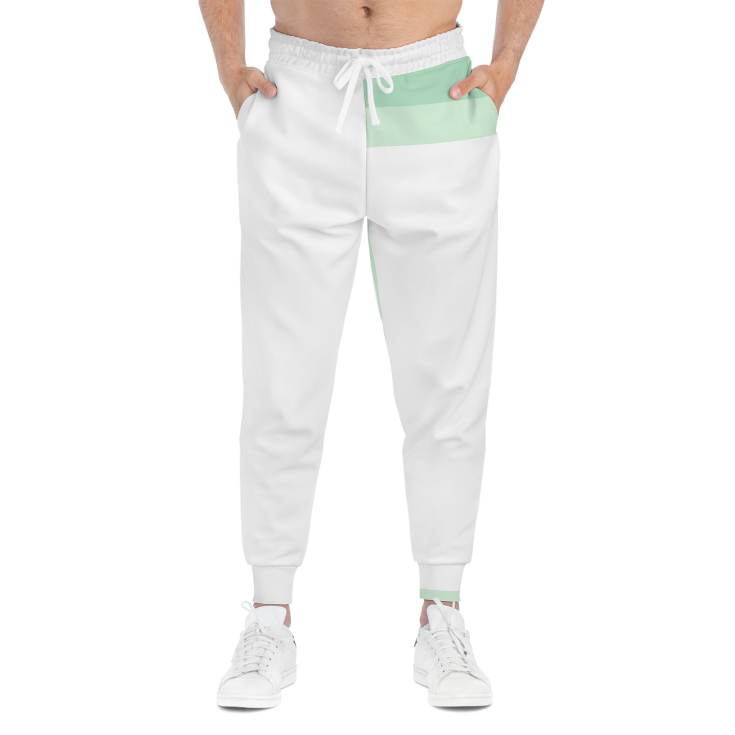 GREEN LINES 101 - Athletic Joggers LEFT SIDED (AOP)