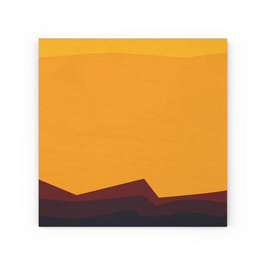 MINIMAL SUNSET 101 - Wood Canvas