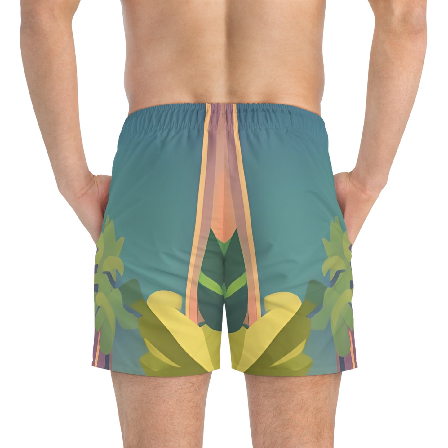 TROPICAL SIMPLE CITY 101.2 - Swim Trunks (AOP)