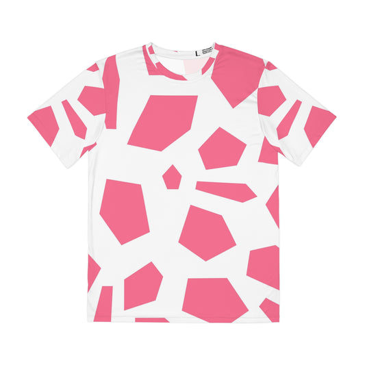 PINK GEODES 100101 - All Over Print Men's Polyester Tee (AOP)